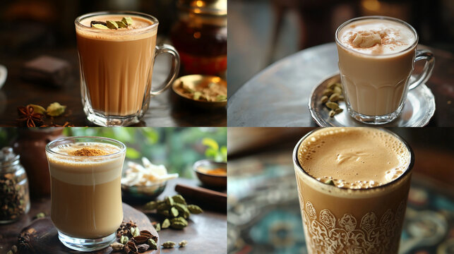 coffee latte in glass
