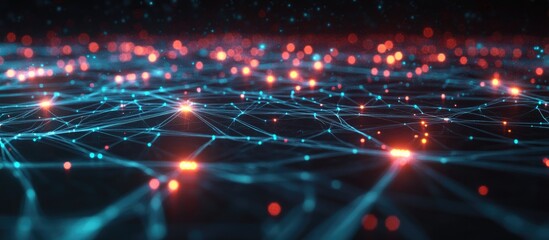 Obraz premium Concept of advanced network technology featuring high speed mobile internet and modern connectivity solutions 3D illustration and rendering showcasing next gen networking innovations