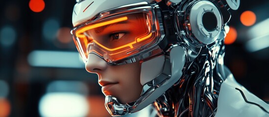 Fototapeta premium Cyborg character representation