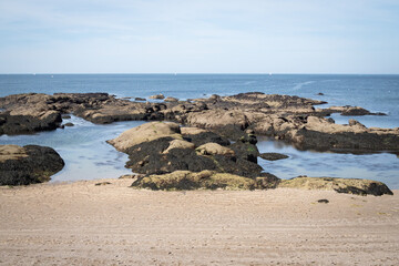 Coast of La Turballe in Brittany - France
