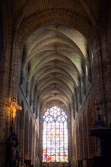 Fototapeta premium Church of Guerande in Brittany - France