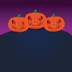 Halloween background, Halloween pumpkin on colored background