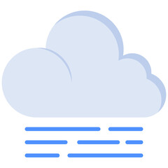 Fototapeta premium Foggy Weather icon