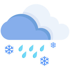 Sleet Storm Weather Icon