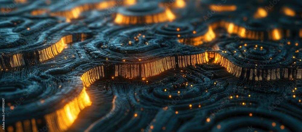 Poster abstract representation of artificial intelligence technology based web backdrop virtual concept des