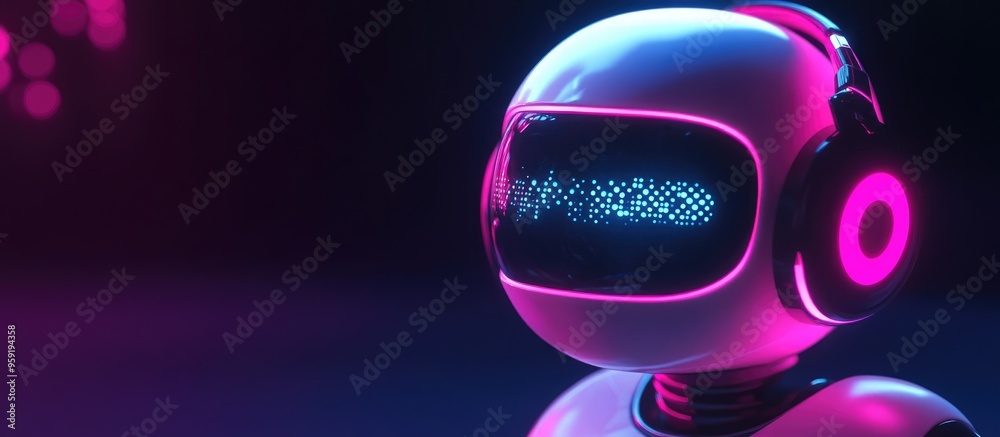 Poster ai powered chatbot for online customer service featuring advanced digital technology and virtual ass