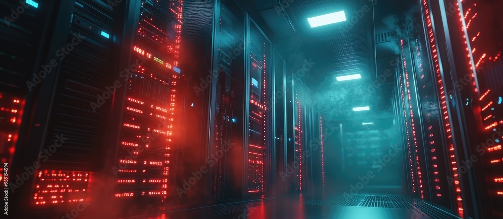 Poster pop3 protocol standard internet communication framework depicted on a data center backdrop