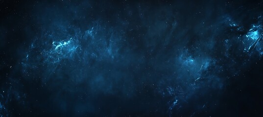 A dark, starry sky with a prominent Milky Way and a clear area for text