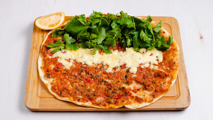 Turkish pizza - Lahmacun
