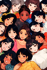 Diverse Group of Women Celebrating