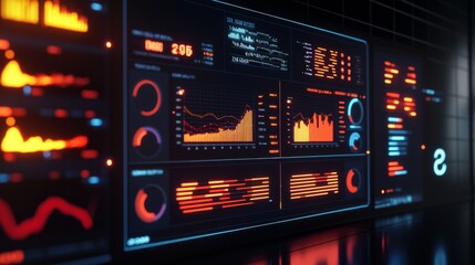 Explore the Intricate World of Data Analytics with a Futuristic Dashboard Designed for Insightful Decision-Making and Performance Monitoring.