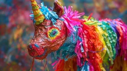 colorful horse pinata