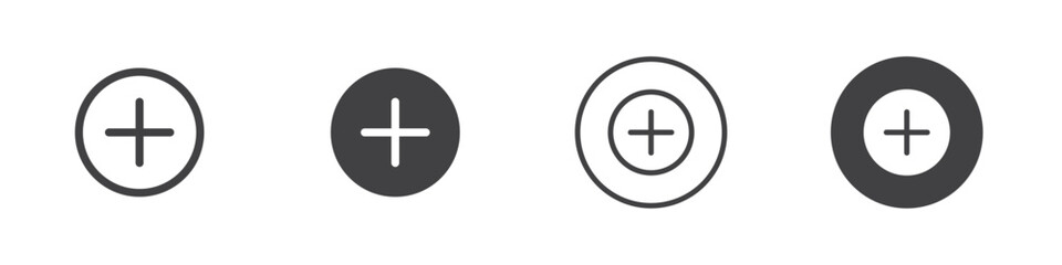 Add new icon Vector logo outline