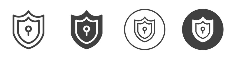Antivirus system protection icon Vector logo outline © Horoskooppi