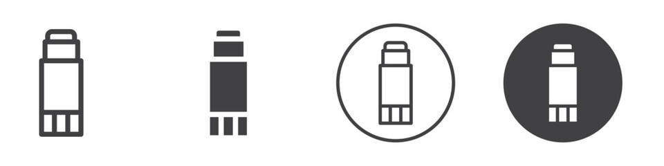 Glue stick icon Vector logo outline
