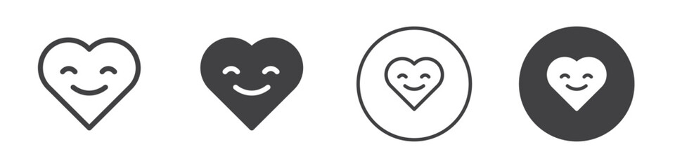 Grinning Face With Smiling Eyes icon Vector logo outline