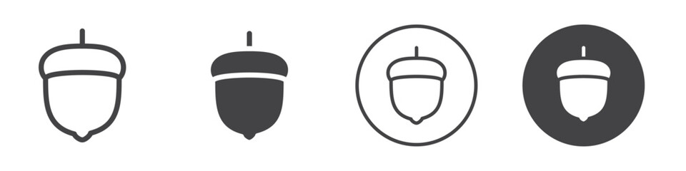 Hazelnut icon Vector logo outline