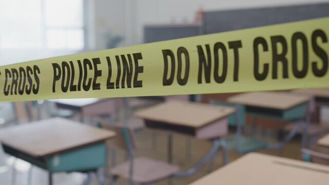 Police line slider shot school tragedy