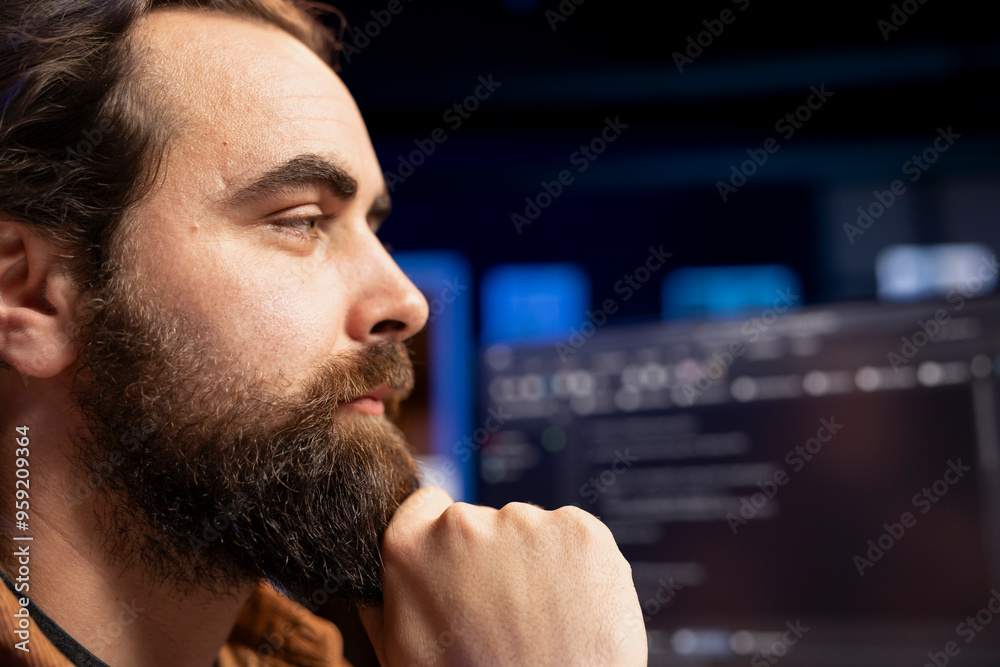 Poster freelancing programmer working from home, designing and developing software applications. it special