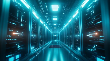 Illuminated Server Racks in a Data Center