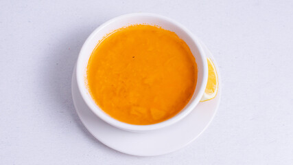 Lentil soup bowl