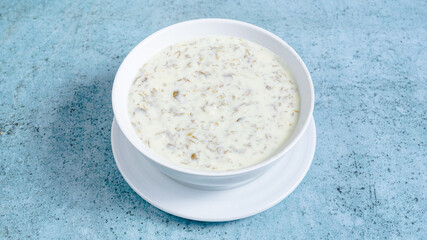 Dovga - Azerbaijani yogurt soup 	