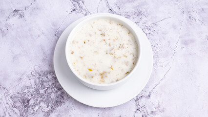 Dovga - Azerbaijani yogurt soup 	