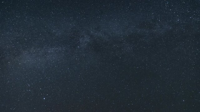 The Milky Way moving across the night sky. Captures the mesmerizing motion of stars and cosmic detail in a clear, dark sky