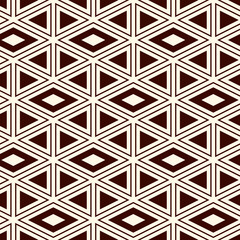 Ethnic, tribal seamless surface pattern. Native americans style background. Repeated diamond, triangles ornament. Geometric figures motif. Boho chic digital paper, textile print. Modern geo wallpaper.