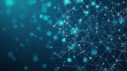 Fototapeta premium Abstract Network Connection Digital Background