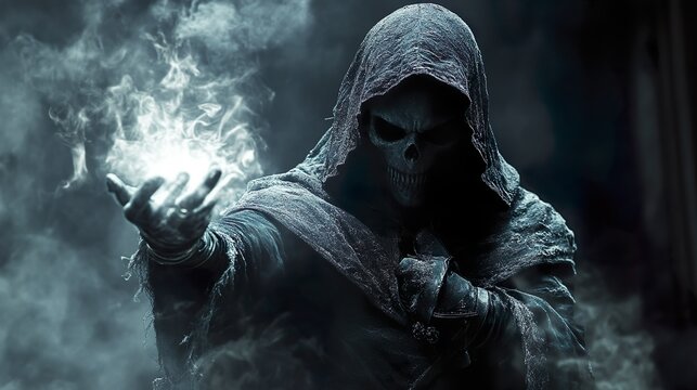 A warlock casts a spell