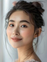 Naklejka premium beautiful asian woman