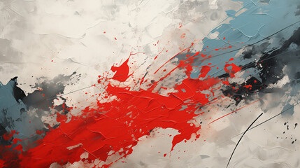 astarte.ai: Dynamic Abstract Red and Blue Splatter on Textured Canvas