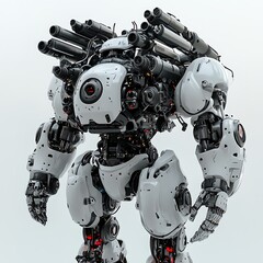 Fototapeta premium robot with many weapon
