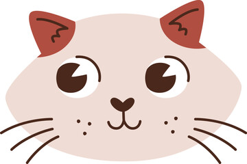 Cat Portrait Hand Drawn
