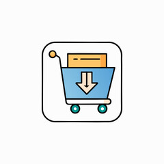 Download Icon Shopping Cart Vector for E-Commerce & Digital Products