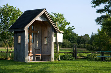 Small Cabin for Rest Area on Rural Canadian Road