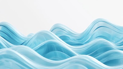 Fototapeta premium Abstract Blue Wavy Background