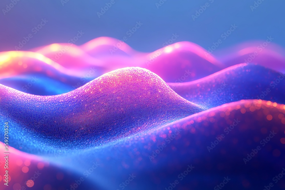 Poster Abstract digital background with glowing texture.