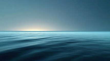 Obraz premium Waves of light fading into the distance, infinite calm, calming flow, endless tranquility