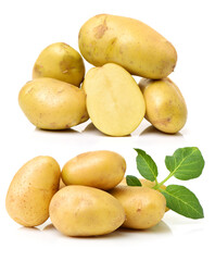 New potato isolated on white background 