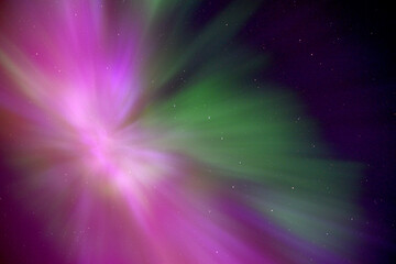 Amazing Aurora Borealis Display Pink and Green