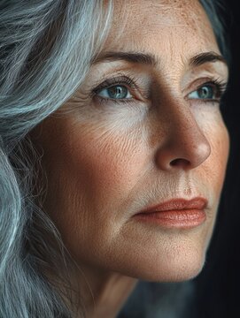 Serene Wisdom: A Profile of a Mature Woman