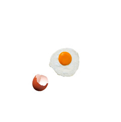 Fried egg Png, egg isolated with white transparent background.png