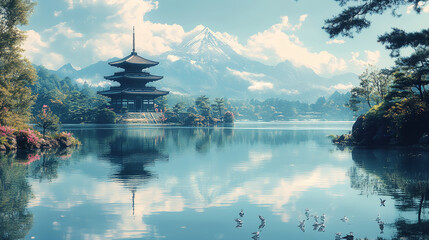 Japan, Kyoto, summer, Spring, Autumn, Winter,  cityscape, Japanese art, temple, shrine, architecture, 