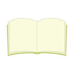 Open book icon School supplies Vector