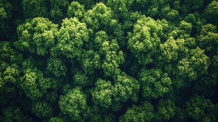 Naklejka premium Nature's Whisper: A Symphony of Green Trees