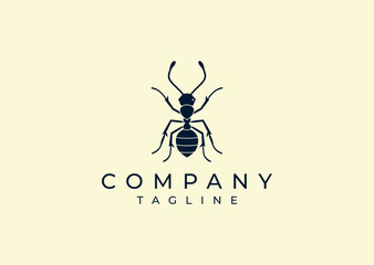 Vector illustration of Ant Logo Design