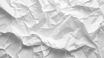 Obraz premium White paper texture crumpled with creases
