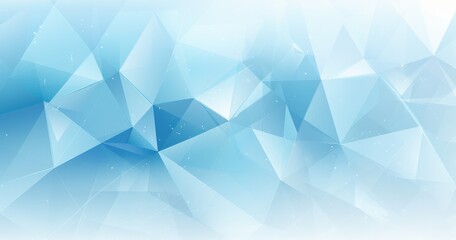 Obraz premium A blue abstract geometric background featuring triangular shapes and gradients, ideal for digital design and presentations.